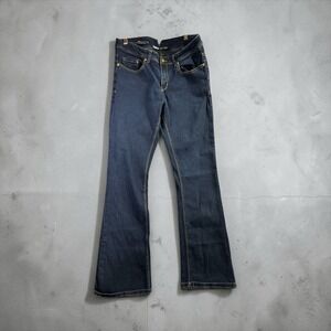Tribal DeNIME Camille Jeans Size 29 Bbotcut Dark Wash Stretch 32 Inseam